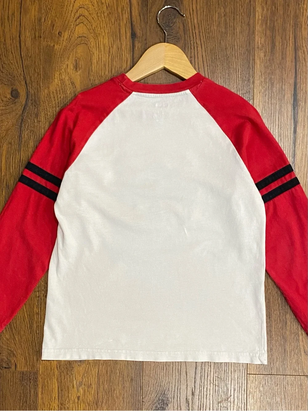 Gymboree Boys ‘Fire Chief’ Red and White Long Sleeve Raglan Shirt Size 7